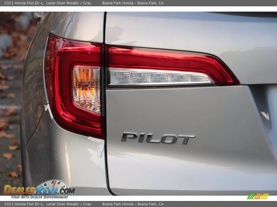 2021 Honda Pilot EX-L Lunar Silver Metallic / Gray Photo #7