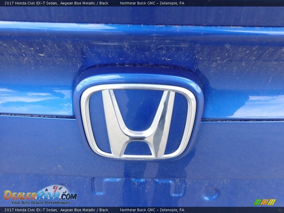 2017 Honda Civic EX-T Sedan Aegean Blue Metallic / Black Photo #6