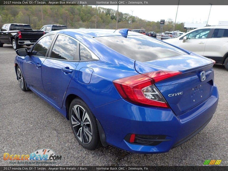 2017 Honda Civic EX-T Sedan Aegean Blue Metallic / Black Photo #8