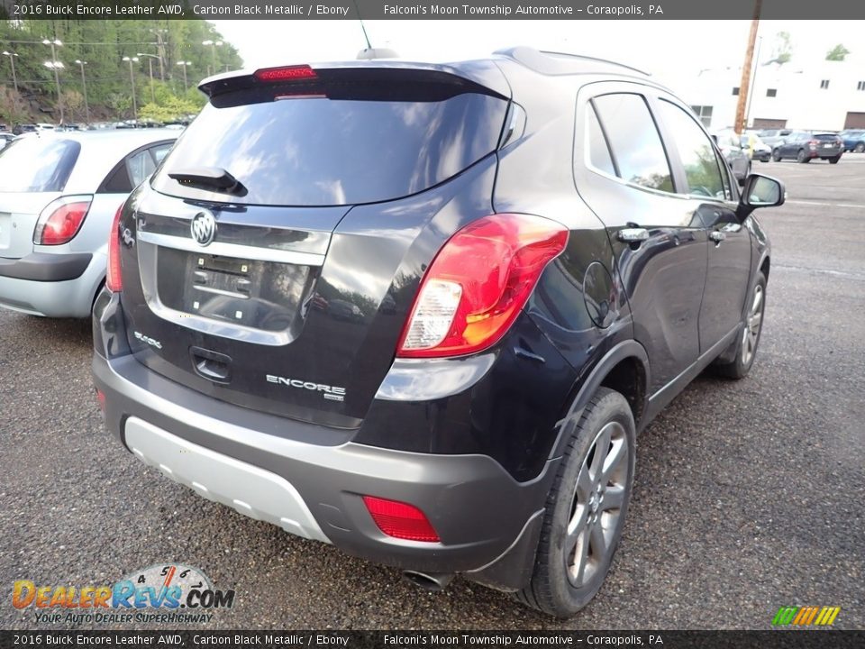 2016 Buick Encore Leather AWD Carbon Black Metallic / Ebony Photo #4