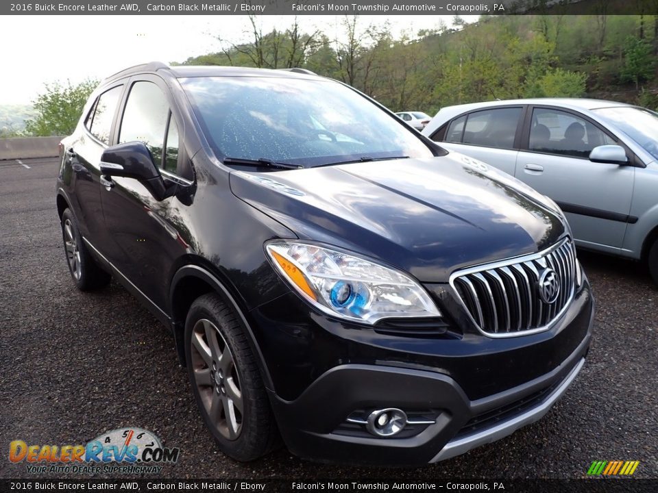 2016 Buick Encore Leather AWD Carbon Black Metallic / Ebony Photo #5