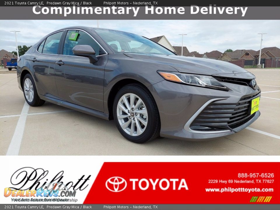 2021 Toyota Camry LE Predawn Gray Mica / Black Photo #1