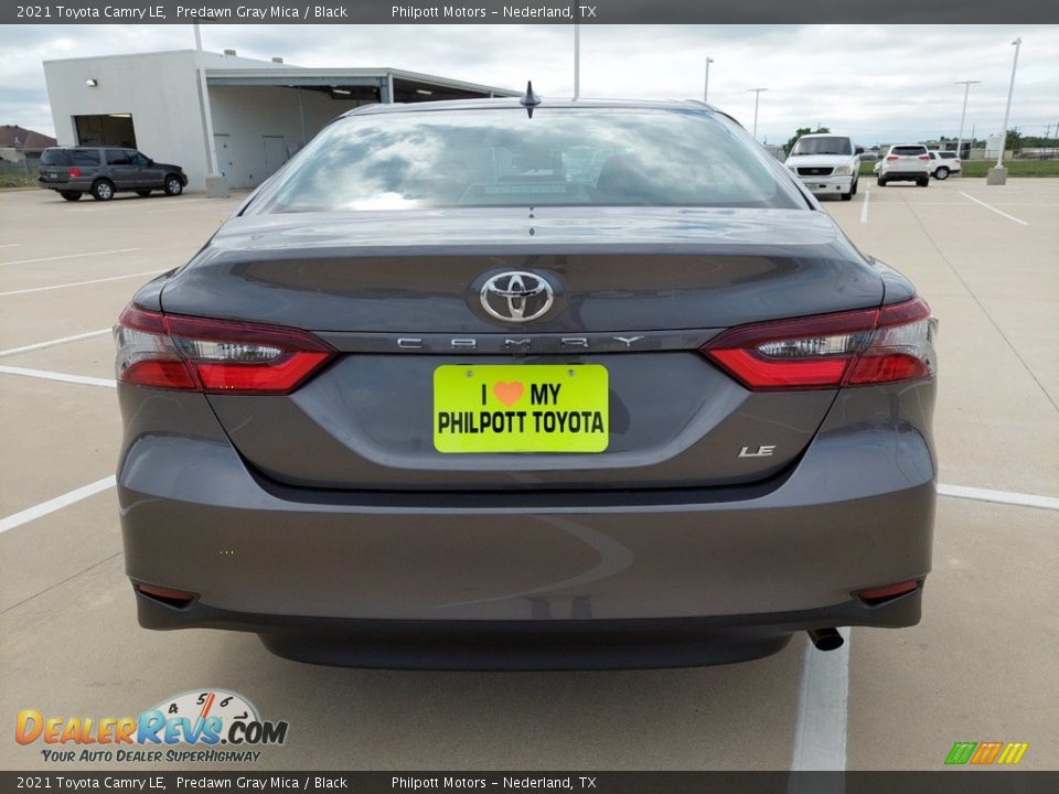 2021 Toyota Camry LE Predawn Gray Mica / Black Photo #8