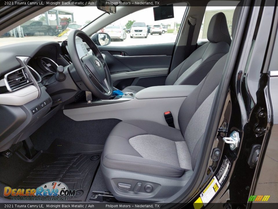 2021 Toyota Camry LE Midnight Black Metallic / Ash Photo #4