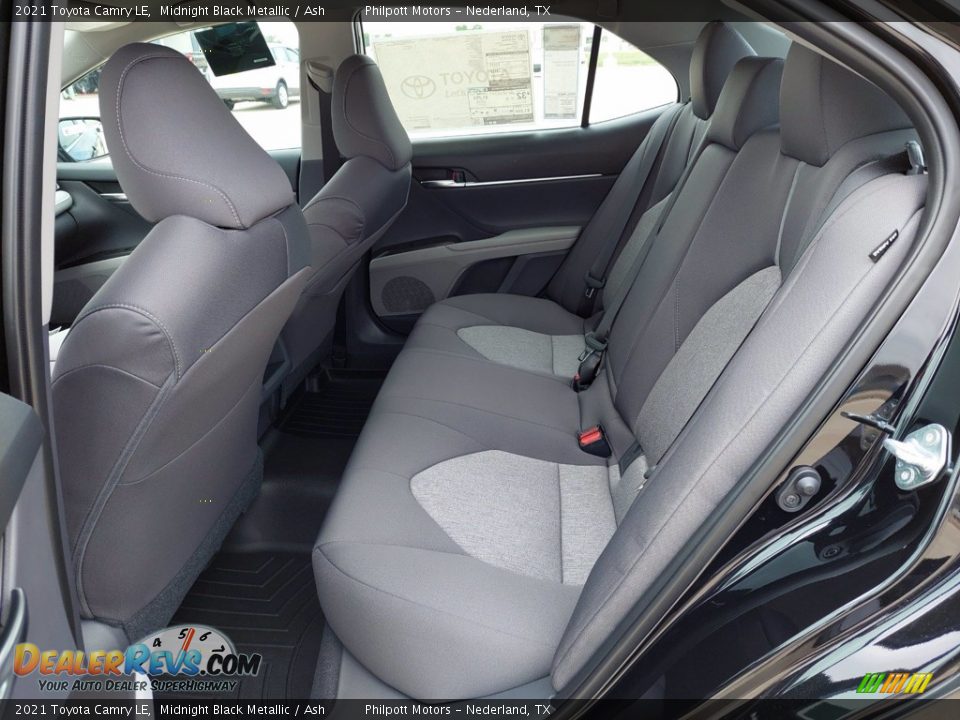 2021 Toyota Camry LE Midnight Black Metallic / Ash Photo #6