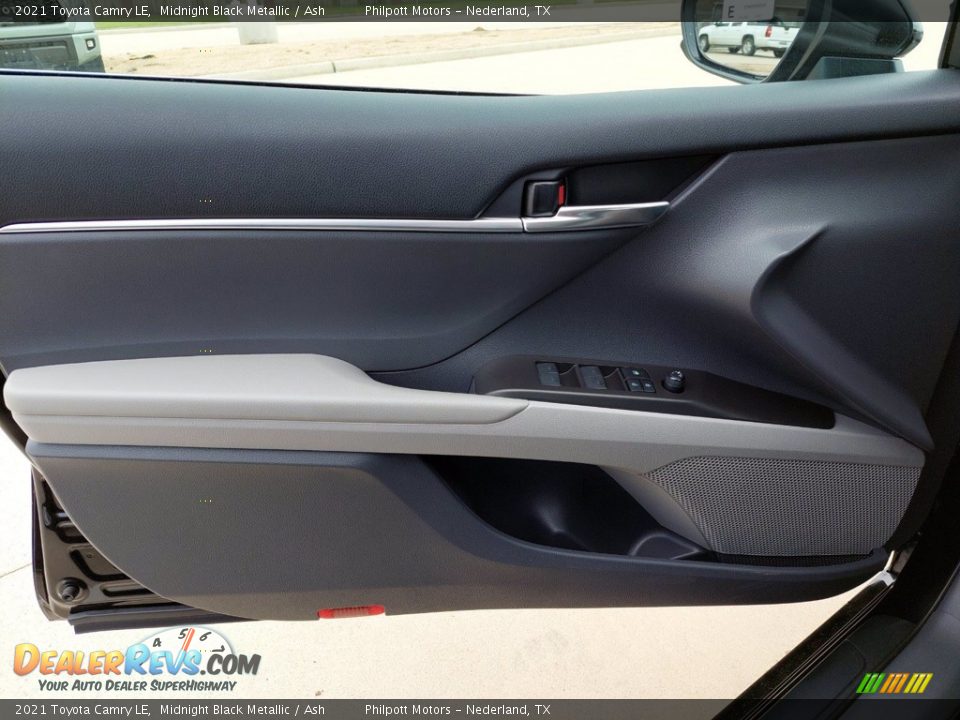 2021 Toyota Camry LE Midnight Black Metallic / Ash Photo #13