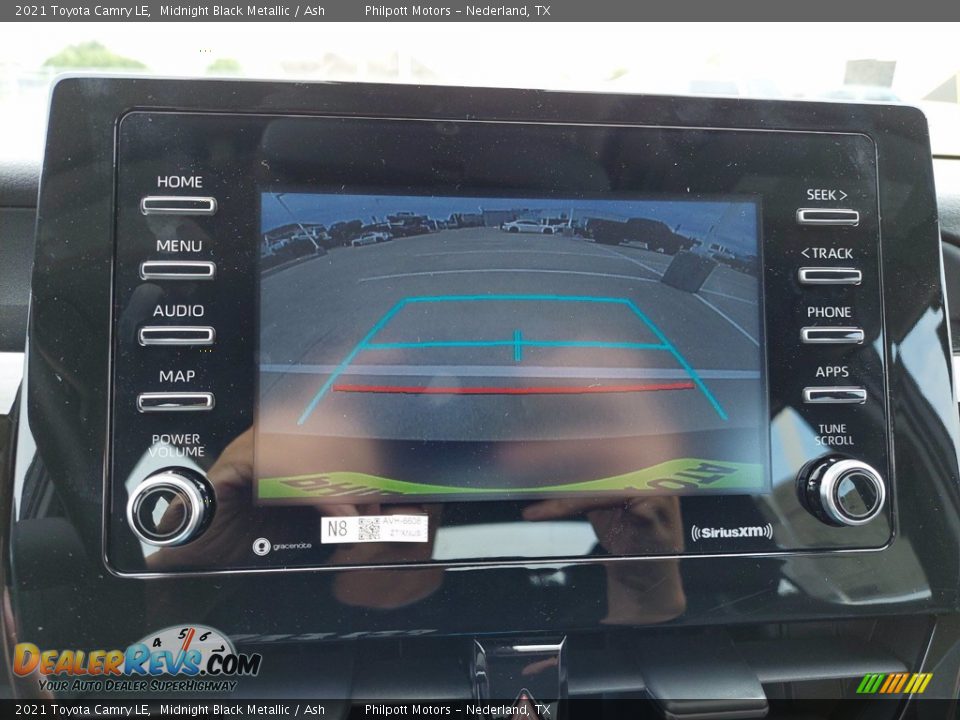 2021 Toyota Camry LE Midnight Black Metallic / Ash Photo #20