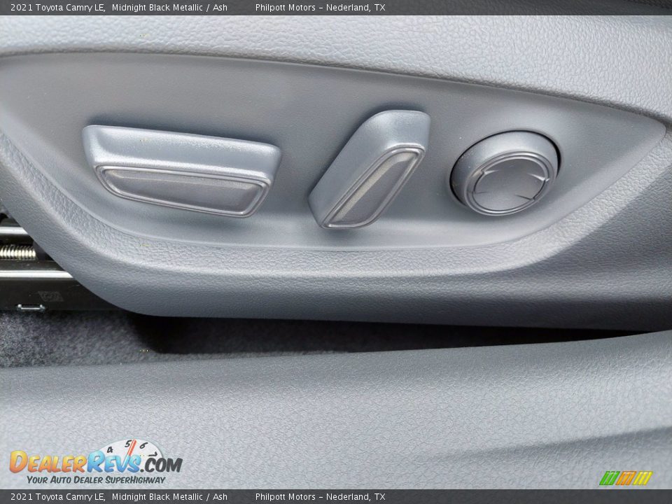 2021 Toyota Camry LE Midnight Black Metallic / Ash Photo #24