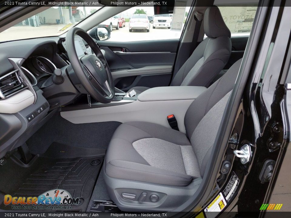 2021 Toyota Camry LE Midnight Black Metallic / Ash Photo #4