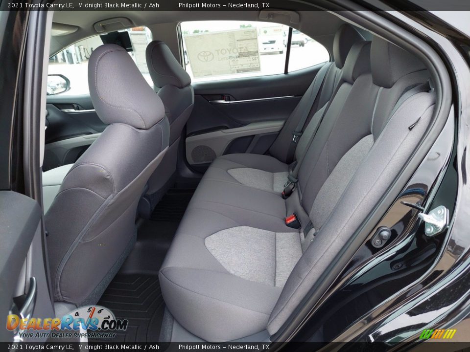 2021 Toyota Camry LE Midnight Black Metallic / Ash Photo #6