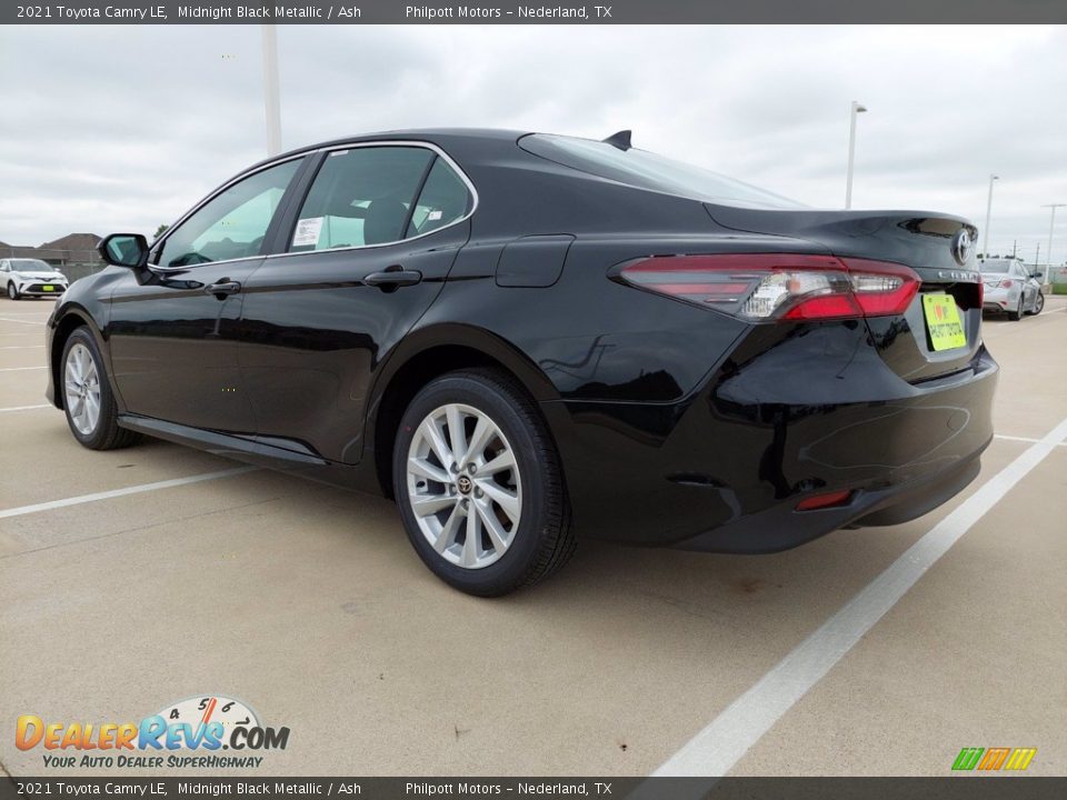 2021 Toyota Camry LE Midnight Black Metallic / Ash Photo #11
