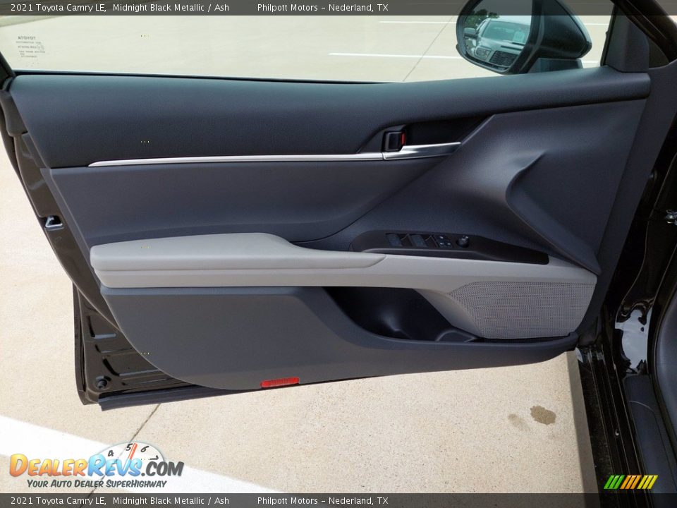 2021 Toyota Camry LE Midnight Black Metallic / Ash Photo #13