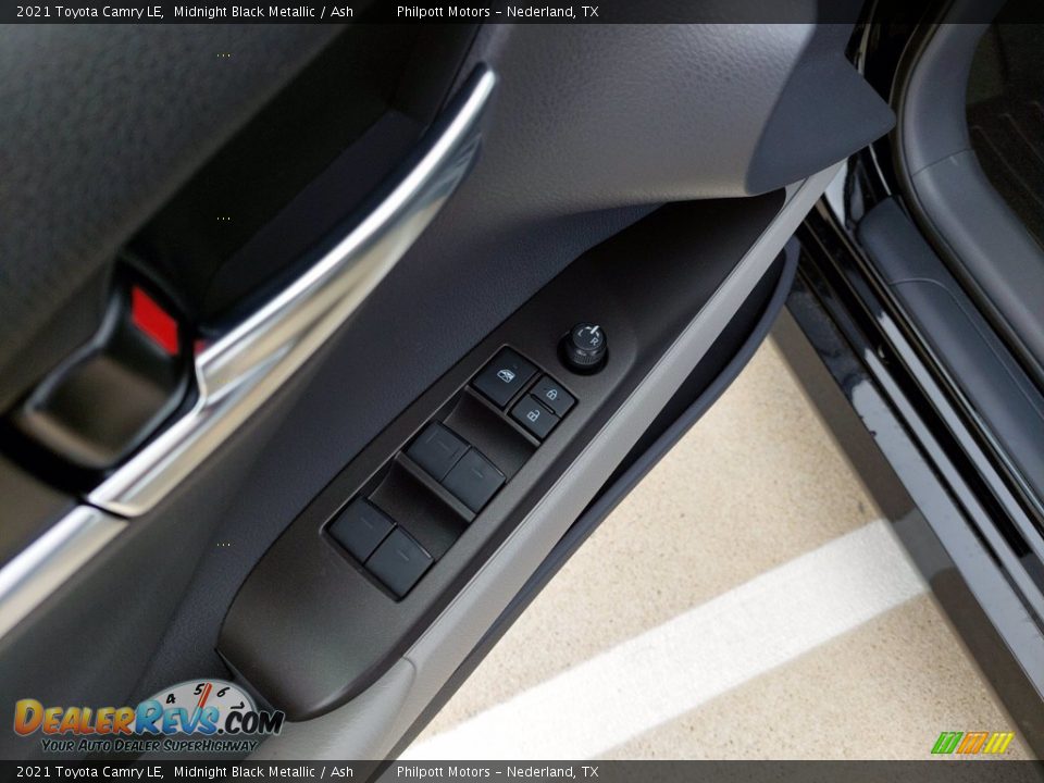 2021 Toyota Camry LE Midnight Black Metallic / Ash Photo #14