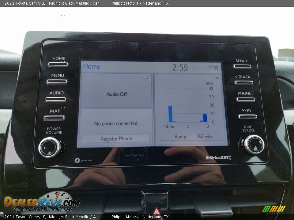 2021 Toyota Camry LE Midnight Black Metallic / Ash Photo #19