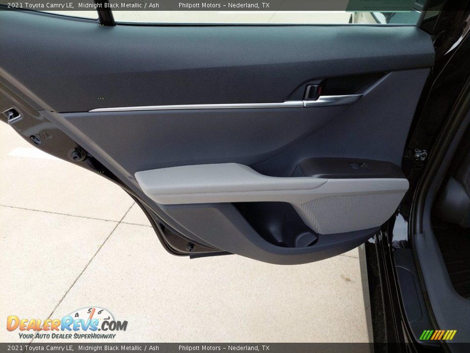 2021 Toyota Camry LE Midnight Black Metallic / Ash Photo #24