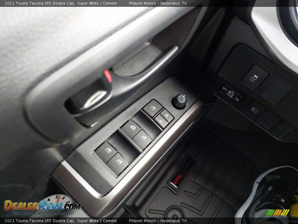 2021 Toyota Tacoma SR5 Double Cab Super White / Cement Photo #14