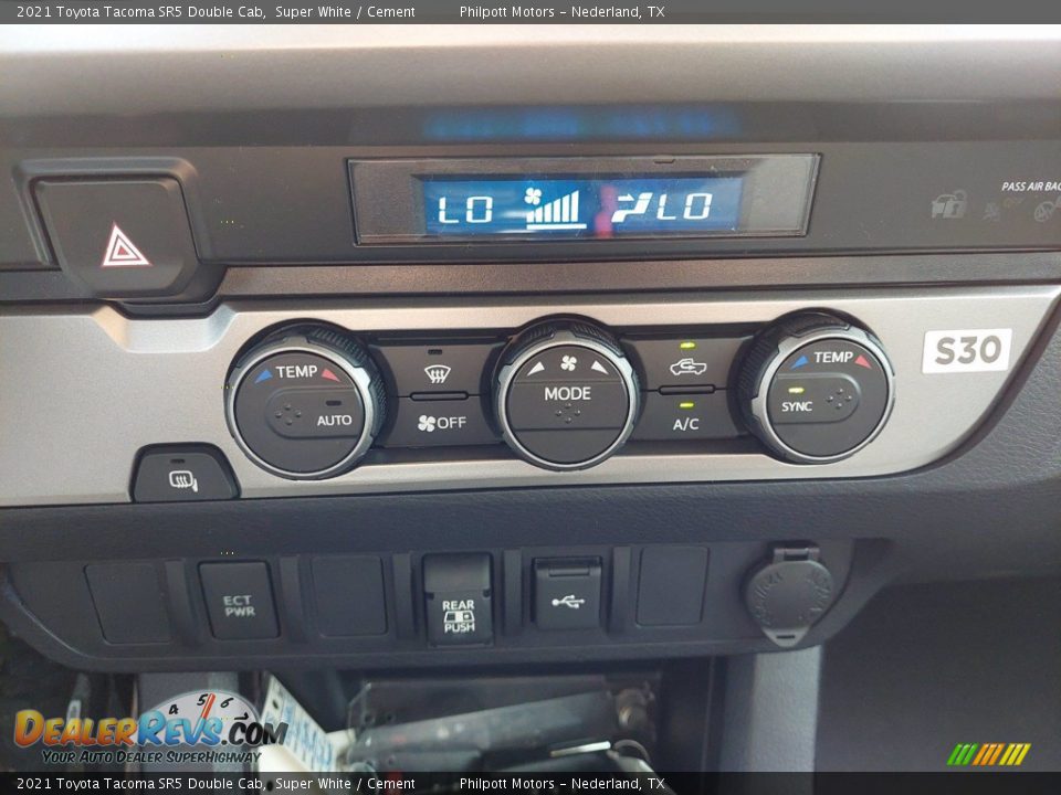 2021 Toyota Tacoma SR5 Double Cab Super White / Cement Photo #21