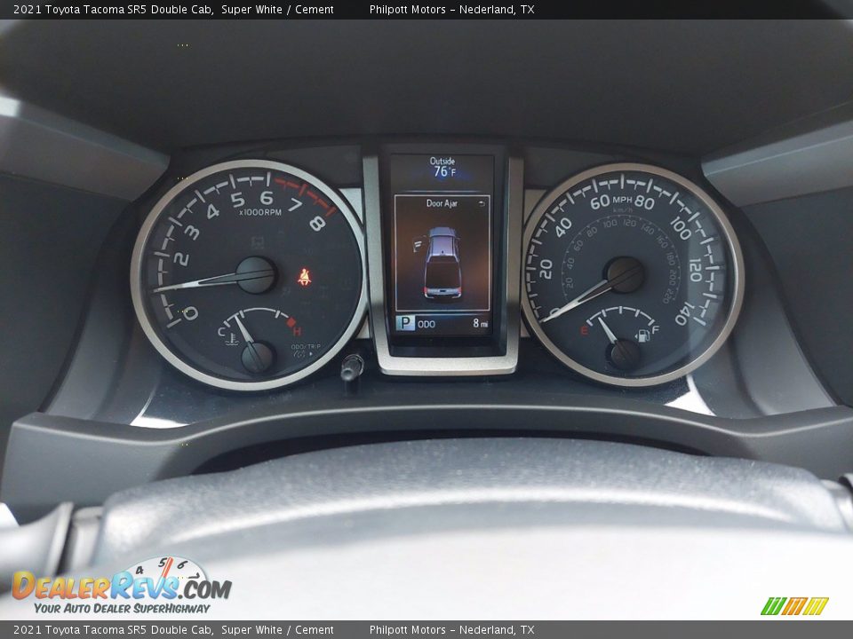 2021 Toyota Tacoma SR5 Double Cab Super White / Cement Photo #22