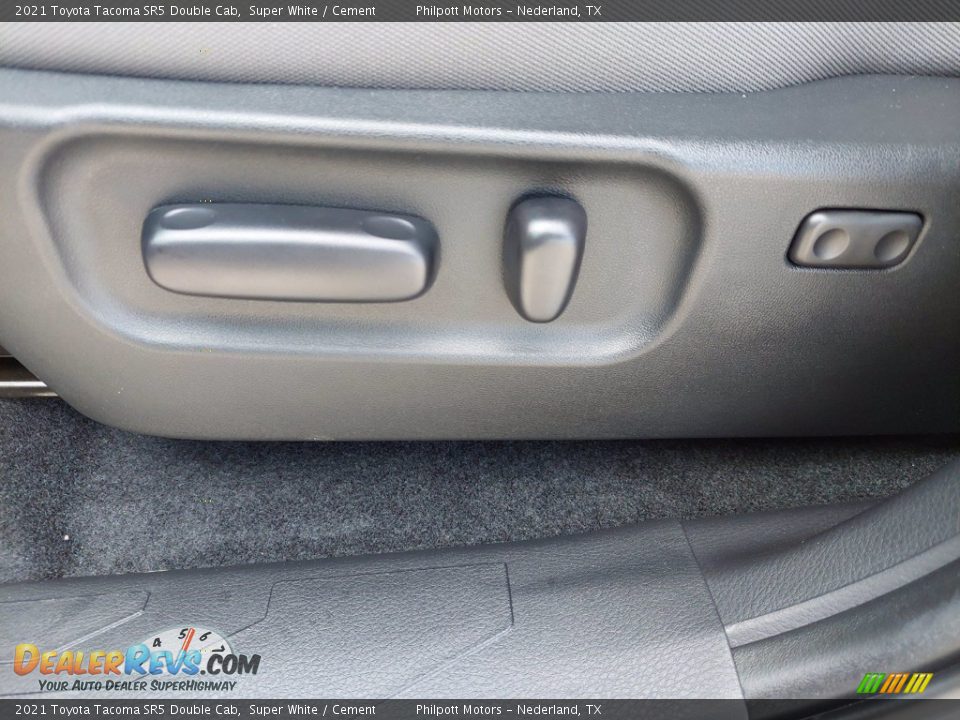 2021 Toyota Tacoma SR5 Double Cab Super White / Cement Photo #24
