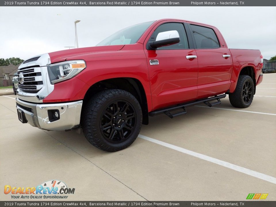 2019 Toyota Tundra 1794 Edition CrewMax 4x4 Barcelona Red Metallic / 1794 Edition Premium Brown Photo #2