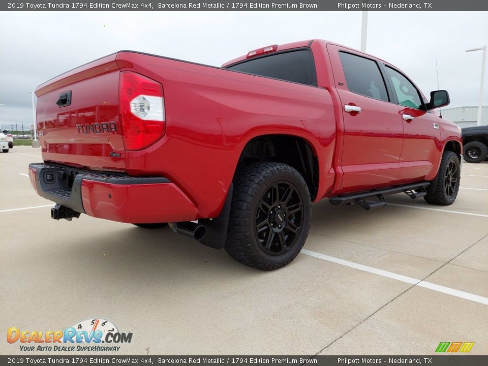2019 Toyota Tundra 1794 Edition CrewMax 4x4 Barcelona Red Metallic / 1794 Edition Premium Brown Photo #3