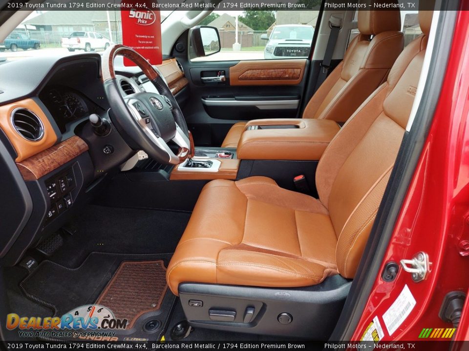 1794 Edition Premium Brown Interior - 2019 Toyota Tundra 1794 Edition CrewMax 4x4 Photo #4
