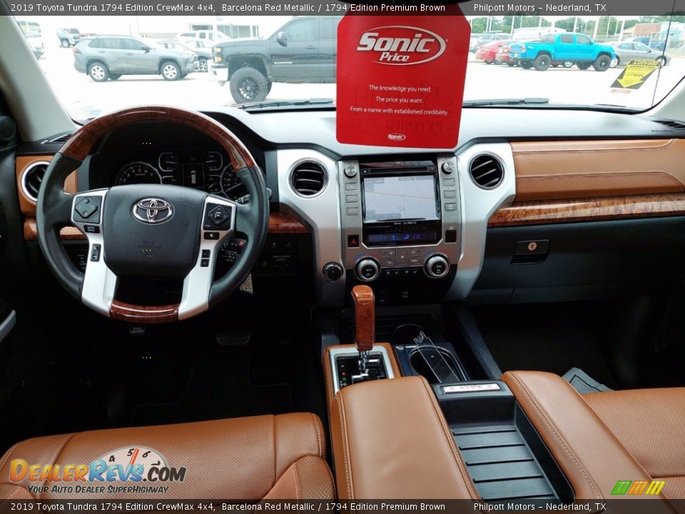 Dashboard of 2019 Toyota Tundra 1794 Edition CrewMax 4x4 Photo #5