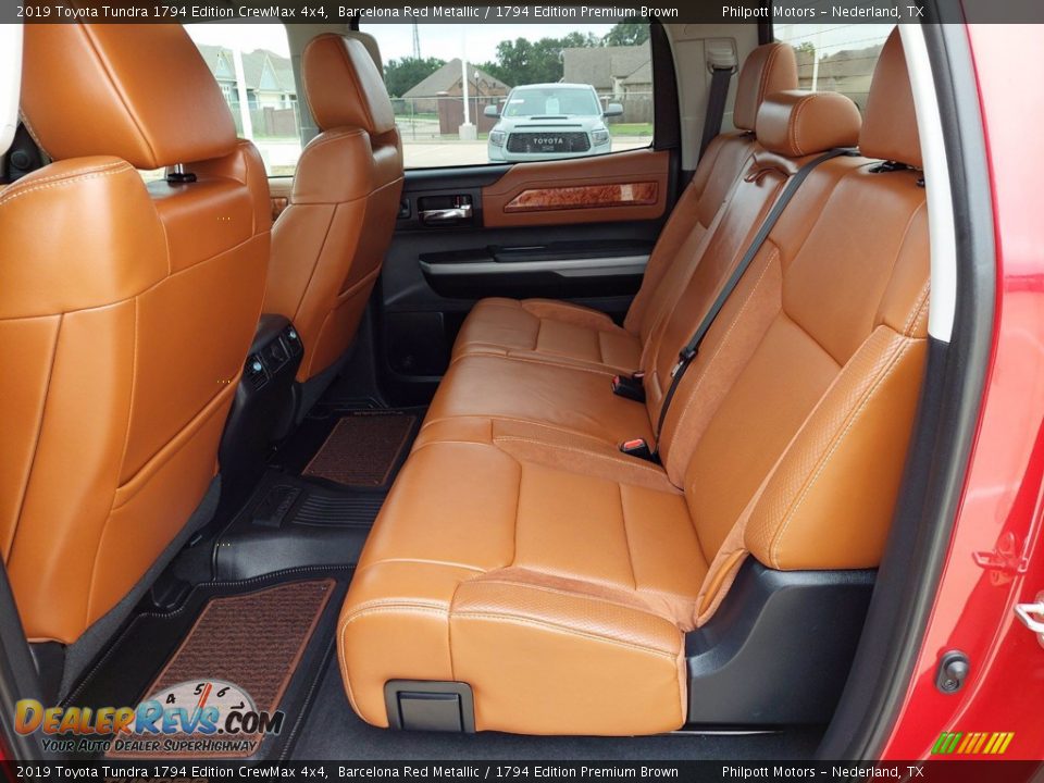 Rear Seat of 2019 Toyota Tundra 1794 Edition CrewMax 4x4 Photo #6