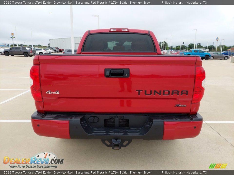 2019 Toyota Tundra 1794 Edition CrewMax 4x4 Barcelona Red Metallic / 1794 Edition Premium Brown Photo #8