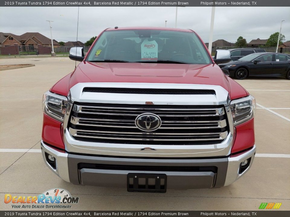 2019 Toyota Tundra 1794 Edition CrewMax 4x4 Barcelona Red Metallic / 1794 Edition Premium Brown Photo #9