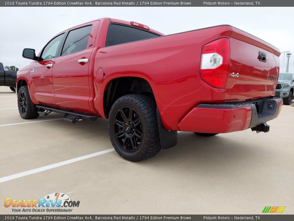 2019 Toyota Tundra 1794 Edition CrewMax 4x4 Barcelona Red Metallic / 1794 Edition Premium Brown Photo #11