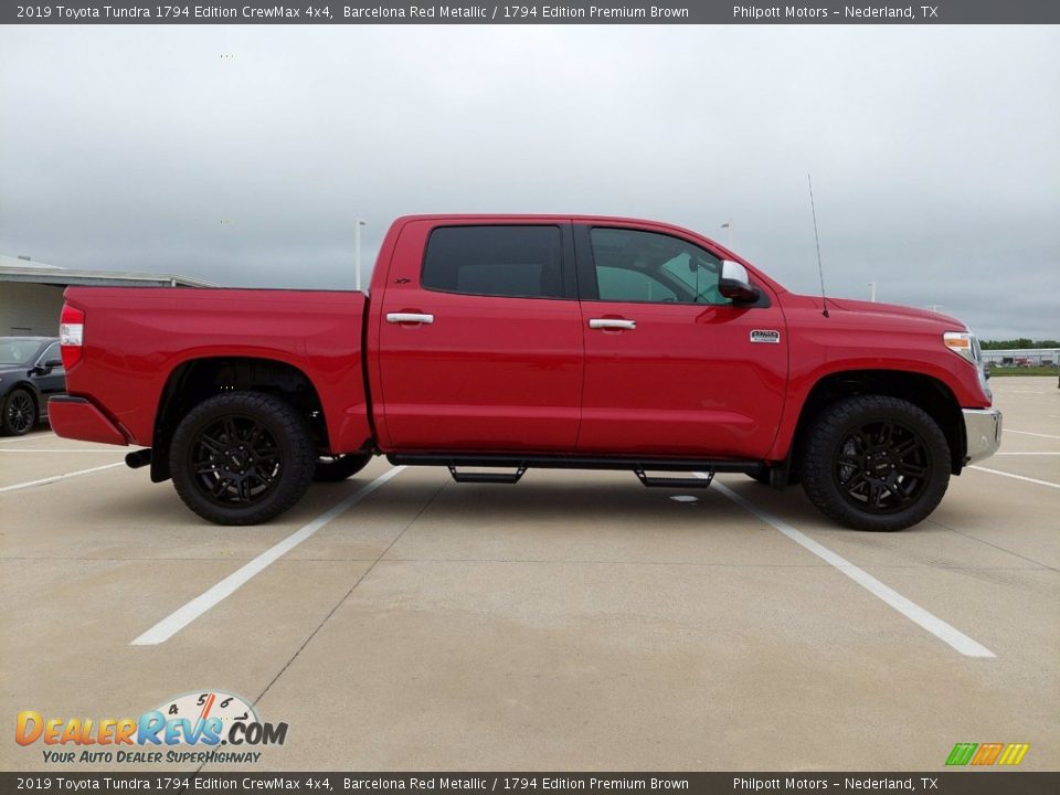 2019 Toyota Tundra 1794 Edition CrewMax 4x4 Barcelona Red Metallic / 1794 Edition Premium Brown Photo #12
