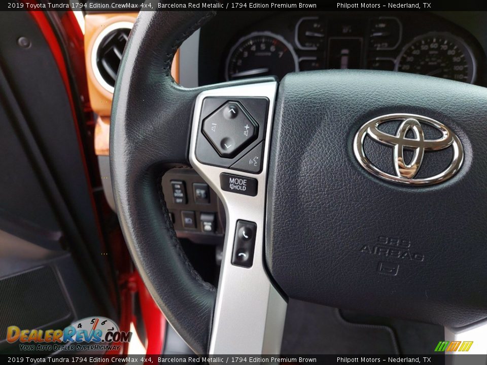 2019 Toyota Tundra 1794 Edition CrewMax 4x4 Steering Wheel Photo #16