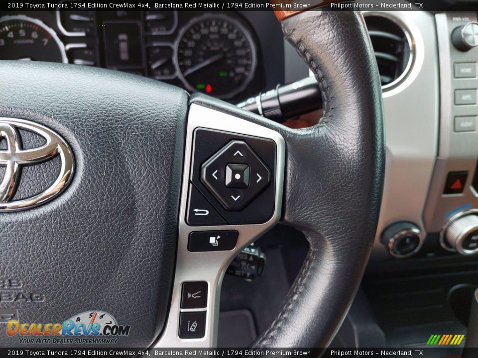 2019 Toyota Tundra 1794 Edition CrewMax 4x4 Steering Wheel Photo #17