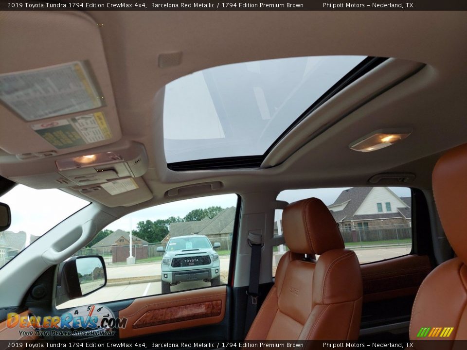 2019 Toyota Tundra 1794 Edition CrewMax 4x4 Barcelona Red Metallic / 1794 Edition Premium Brown Photo #22