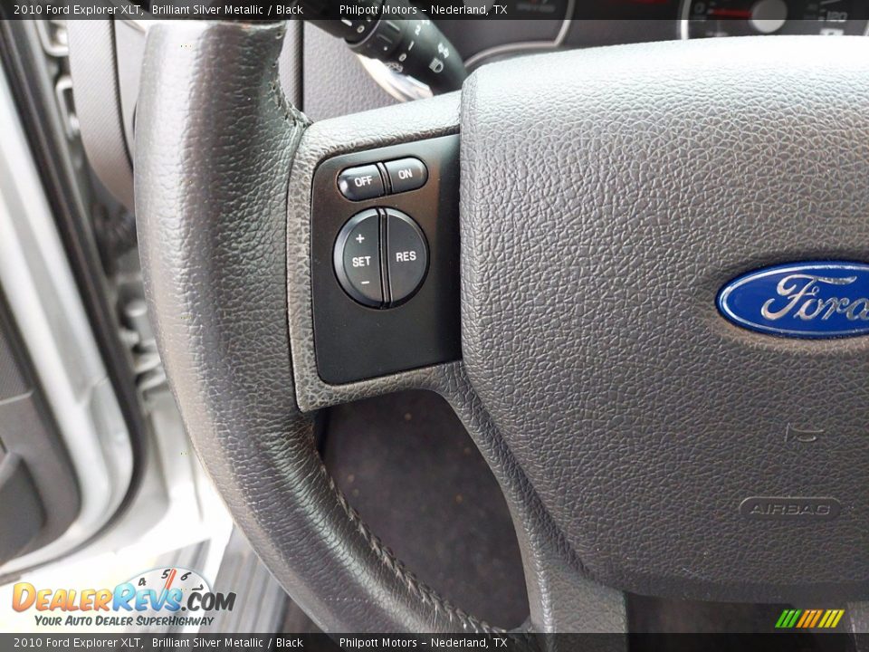 2010 Ford Explorer XLT Brilliant Silver Metallic / Black Photo #16