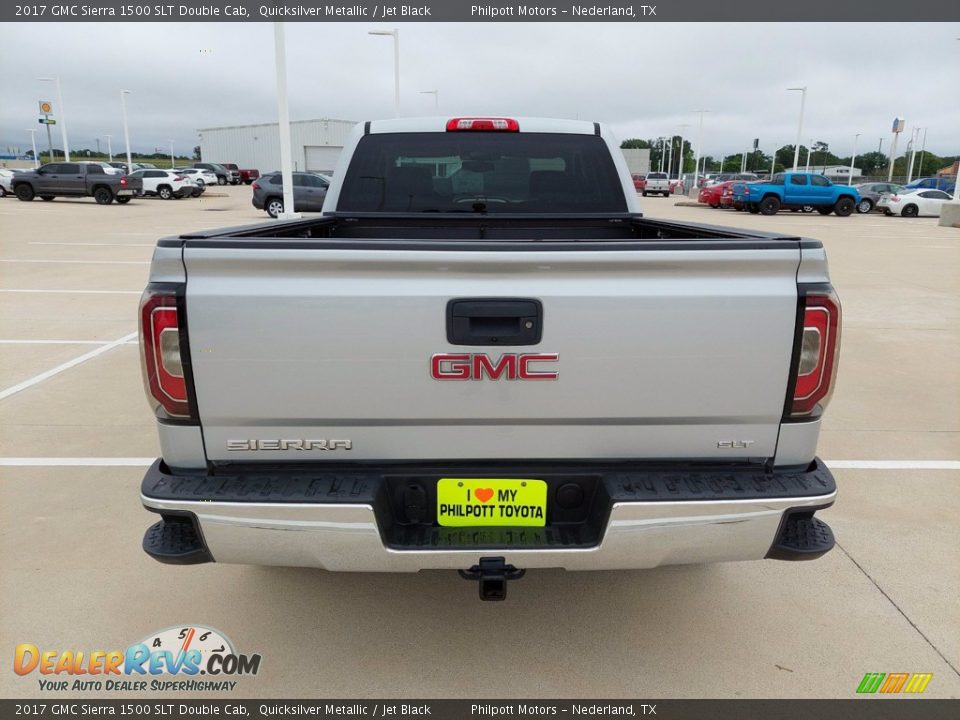 2017 GMC Sierra 1500 SLT Double Cab Quicksilver Metallic / Jet Black Photo #5