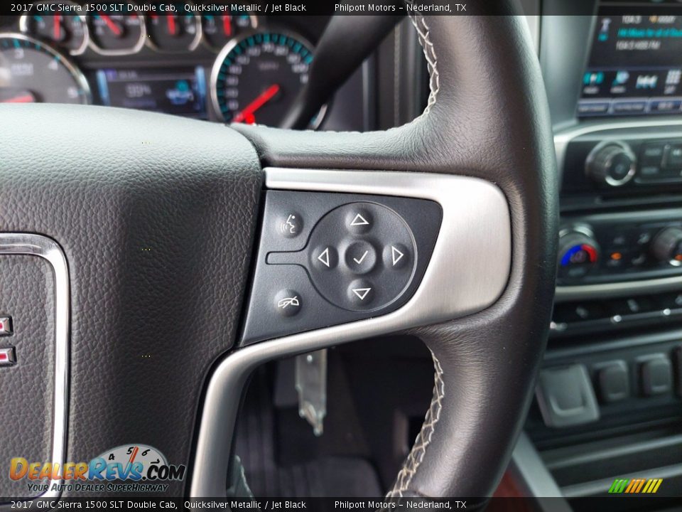 2017 GMC Sierra 1500 SLT Double Cab Steering Wheel Photo #14