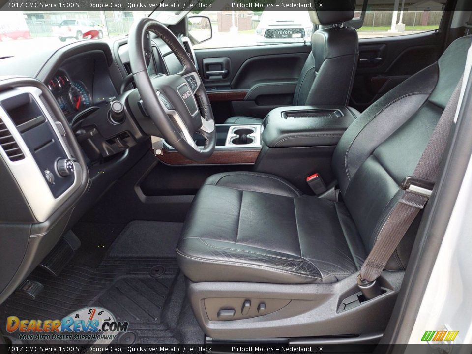 Jet Black Interior - 2017 GMC Sierra 1500 SLT Double Cab Photo #21