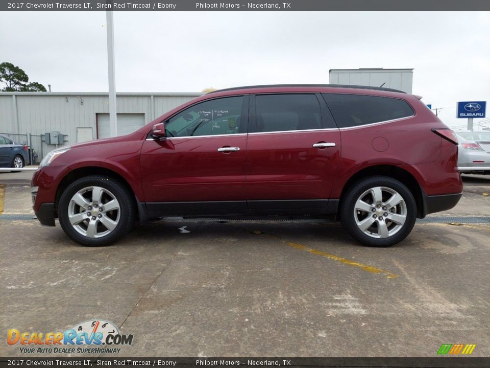 2017 Chevrolet Traverse LT Siren Red Tintcoat / Ebony Photo #5