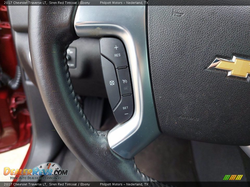 2017 Chevrolet Traverse LT Siren Red Tintcoat / Ebony Photo #13