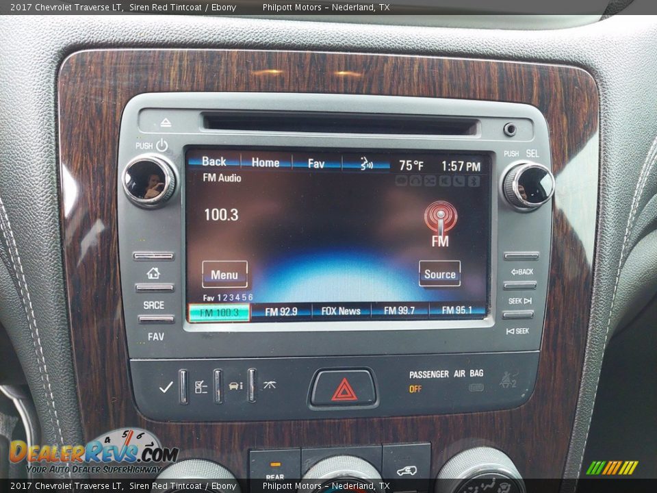 2017 Chevrolet Traverse LT Siren Red Tintcoat / Ebony Photo #16