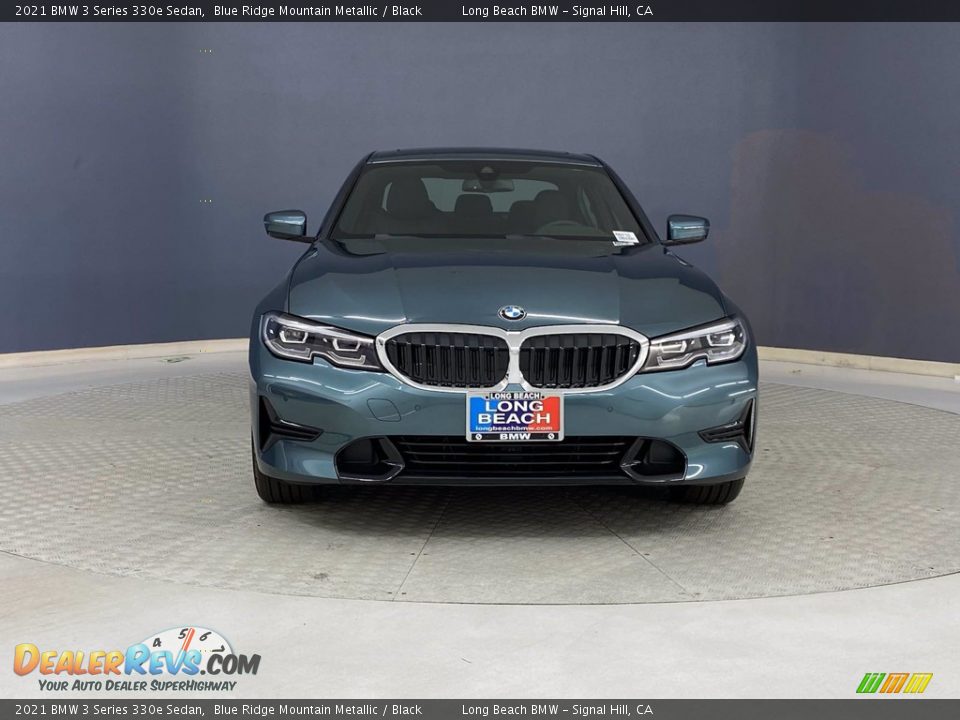 2021 BMW 3 Series 330e Sedan Blue Ridge Mountain Metallic / Black Photo #2