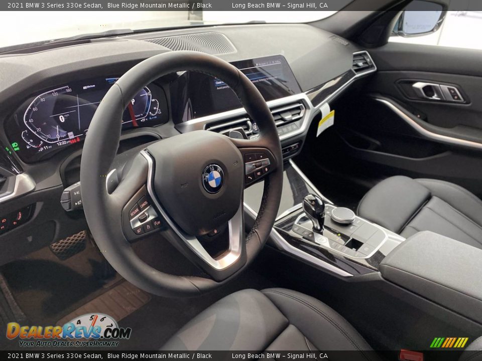 Black Interior - 2021 BMW 3 Series 330e Sedan Photo #12