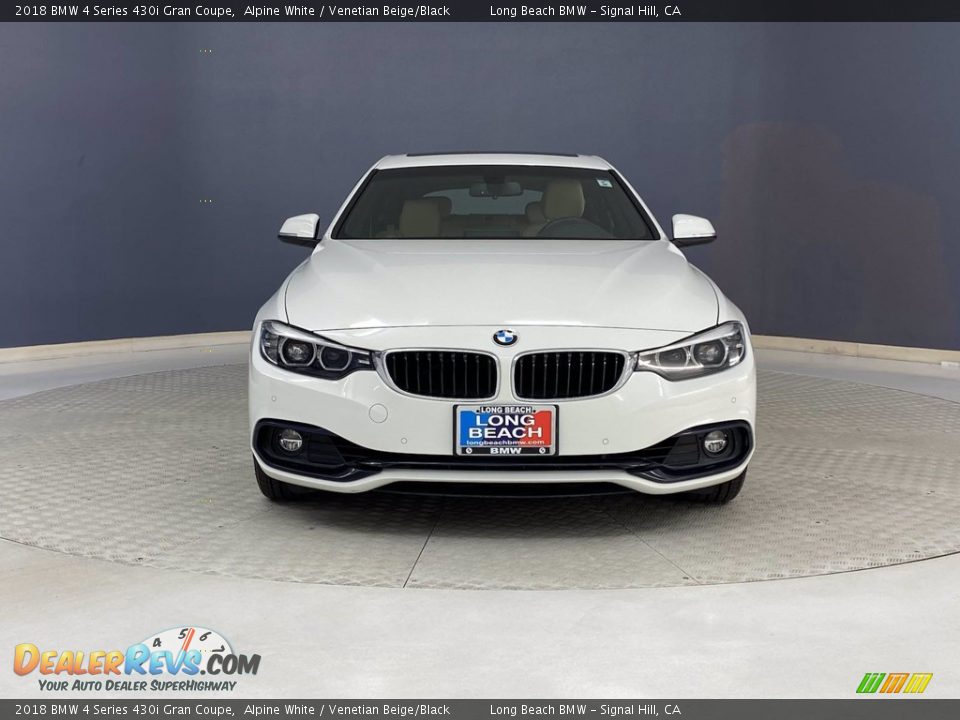 2018 BMW 4 Series 430i Gran Coupe Alpine White / Venetian Beige/Black Photo #2