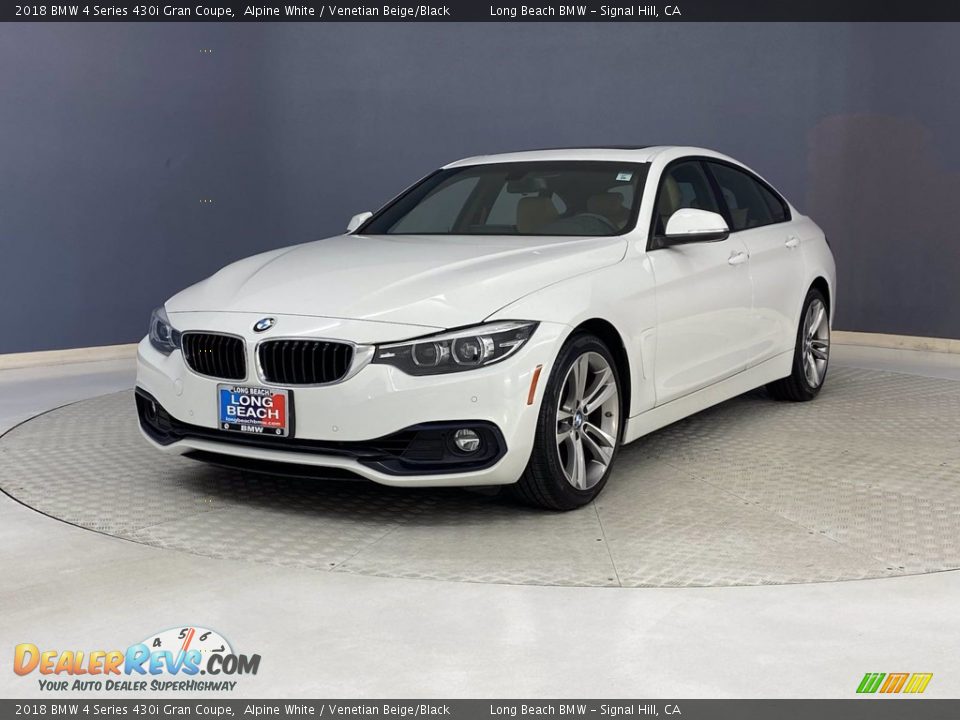 2018 BMW 4 Series 430i Gran Coupe Alpine White / Venetian Beige/Black Photo #3