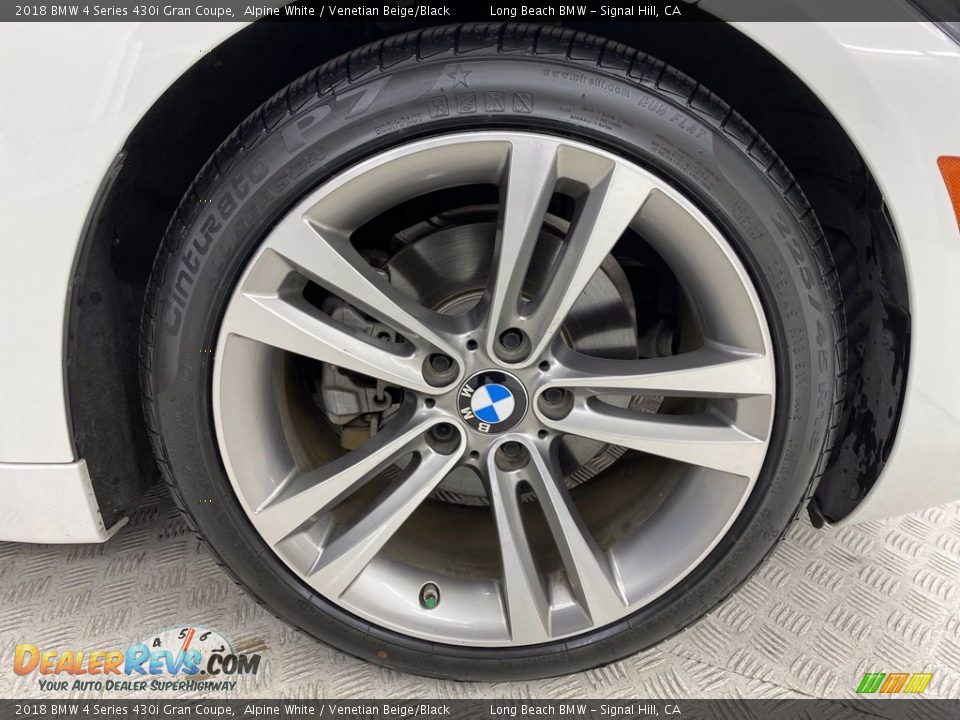 2018 BMW 4 Series 430i Gran Coupe Alpine White / Venetian Beige/Black Photo #6