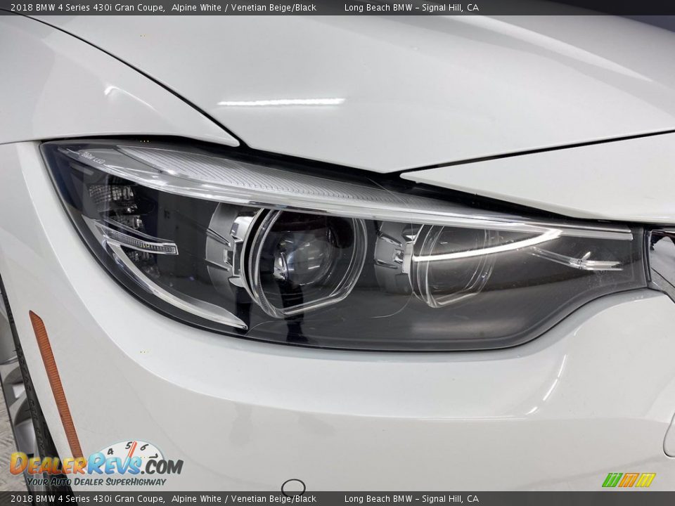 2018 BMW 4 Series 430i Gran Coupe Alpine White / Venetian Beige/Black Photo #7