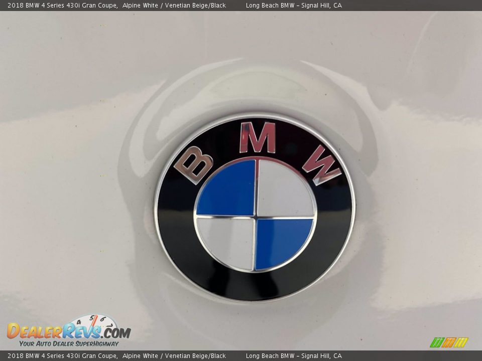 2018 BMW 4 Series 430i Gran Coupe Alpine White / Venetian Beige/Black Photo #10