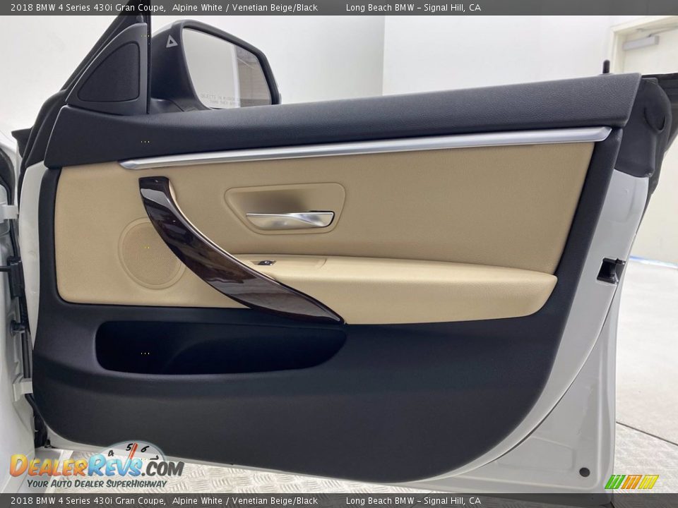 2018 BMW 4 Series 430i Gran Coupe Alpine White / Venetian Beige/Black Photo #32